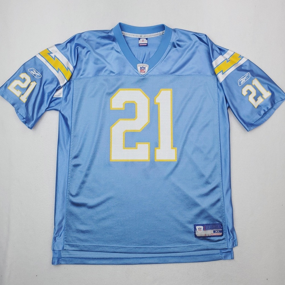 San‎ Diego Chargers Jersey Mens XL Blue NFL Football Reebok LaDainian Tomlinson
